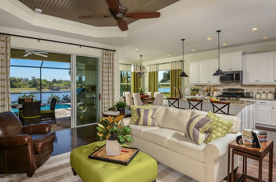 Representative furnished interior of a home built from the Applause by Neal Communities in Vicenza, Venice (Image 6).