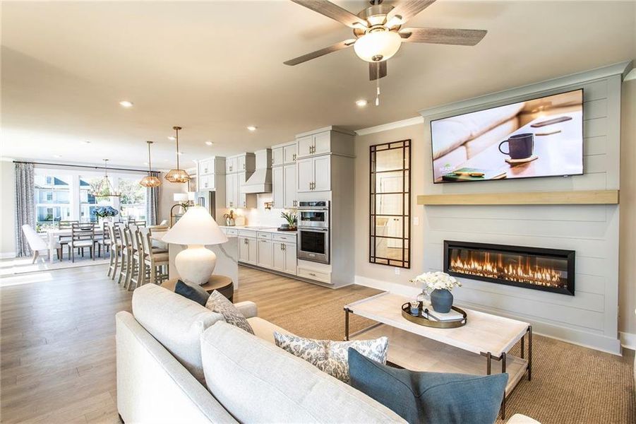 Furnished interior view inside a new home in The Groves at Myrtle: Myrtle Street, Roswell (Image 16).