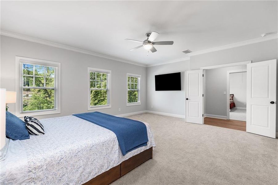 Furnished interior view inside a new home in , Johns Creek (Image 9). Furnished interior view inside a new home in , Johns Creek (Image 9).