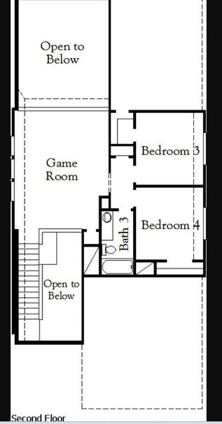 2D floor plan layout of this home in Bridgeland, Cypress, TX (Image 2). 2D floor plan layout of this home in Bridgeland, Cypress, TX (Image 2).