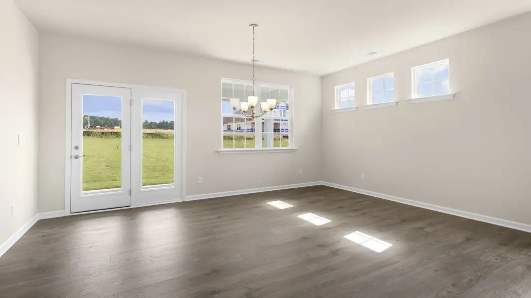 Spacious, unfurnished interior of a new home in The Villas at Galvins Ridge, Sanford (Image 20).