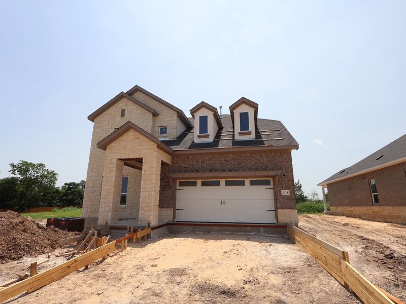 In-progress construction of a new home in Colony at Cole Springs, Buda, TX (Image 10). In-progress construction of a new home in Colony at Cole Springs, Buda, TX (Image 10).