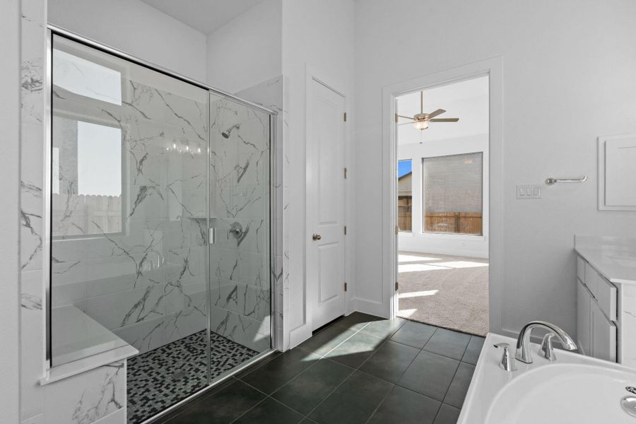 Walk-in shower in Primary Bath Walk-in shower in Primary Bath