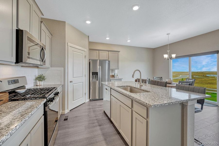 Furnished interior view inside a new home in Spring Valley Ranch, Elizabeth (Image 32).