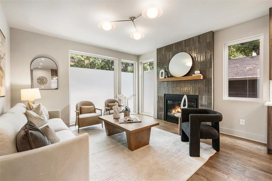 Furnished interior view inside a new home in , Atlanta (Image 6).