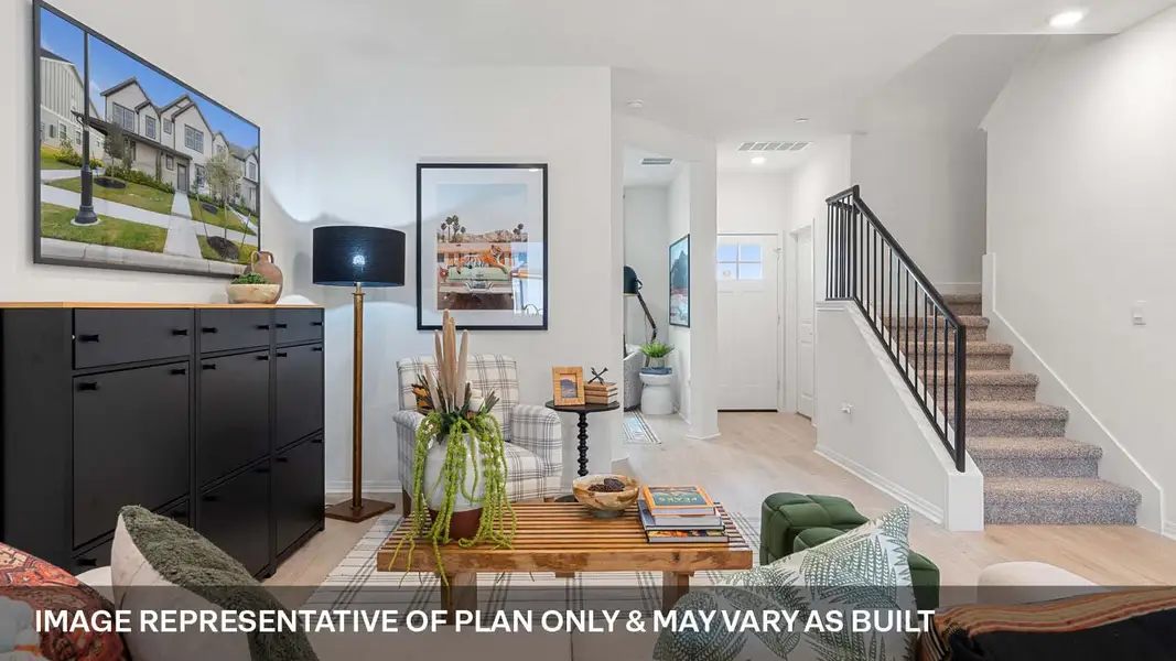 Furnished interior view inside a new home in Avery Centre, Round Rock (Image 7).