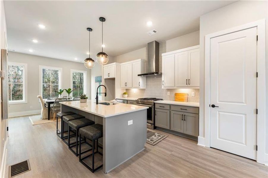 Furnished interior view inside a new home in , Atlanta (Image 13). Furnished interior view inside a new home in , Atlanta (Image 13).