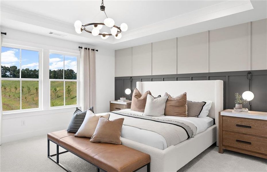 Furnished interior view inside a new home in Bleckley Station, Ball Ground (Image 18). Furnished interior view inside a new home in Bleckley Station, Ball Ground (Image 18).