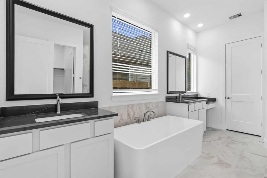 Furnished interior view inside a new home in Wood Leaf Reserve, Tomball (Image 7).