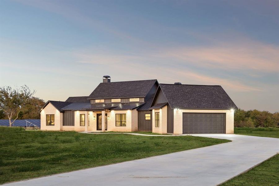 Front exterior of a new home in , Lone Oak, TX, highlighting curb appeal (Image 2).