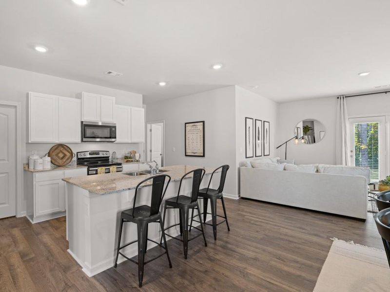 Furnished interior view inside a new home in Lost Creek, Dallas (Image 5).