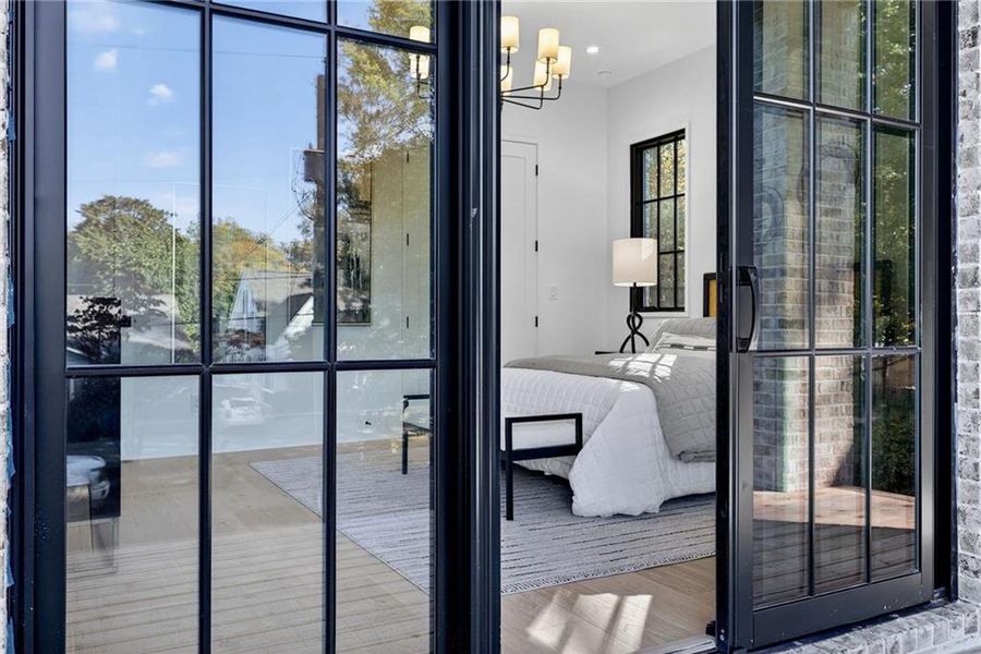 Exterior details and patio area of a home in , Atlanta (Image 29).