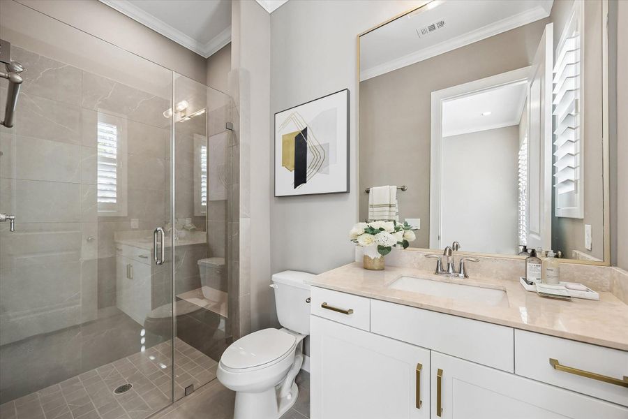 Furnished interior view inside a new home in , Houston (Image 19).