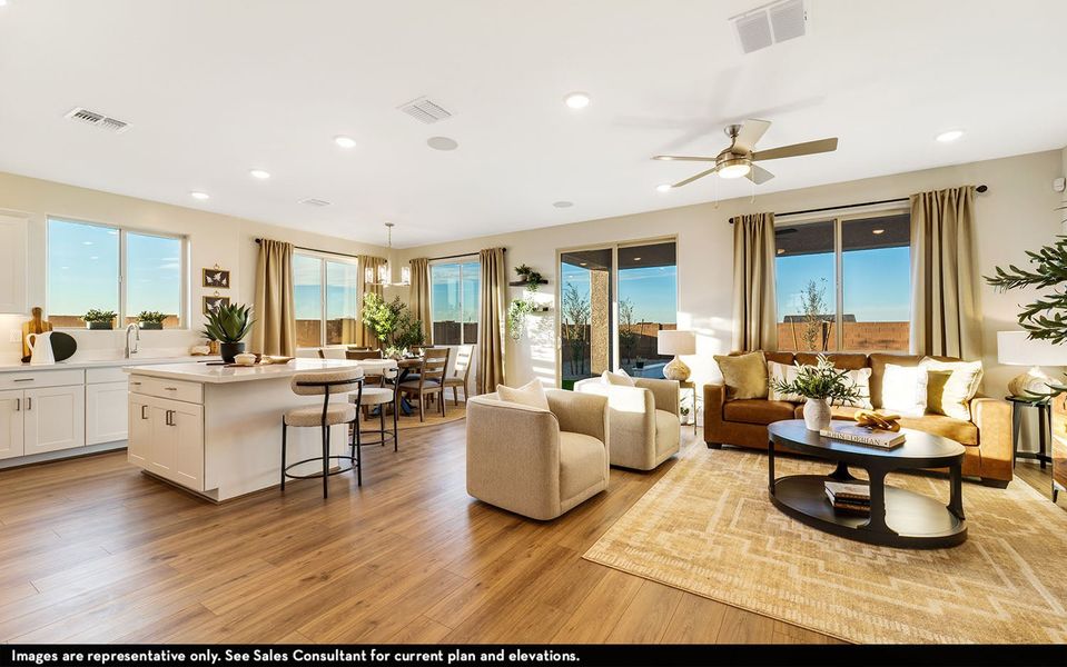 Representative furnished interior of a home built from the Tempe by CastleRock Communities in Rancho Mirage, Maricopa (Image 6).