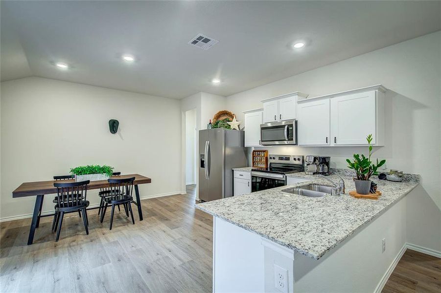 Furnished interior view inside a new home in Wildcat Ranch, Crandall (Image 7).
