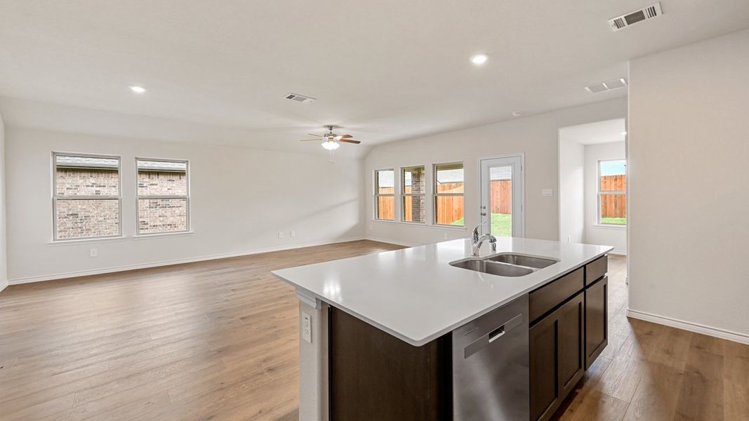 Furnished interior view inside a new home in Fireside by the Lake, Garland (Image 6).