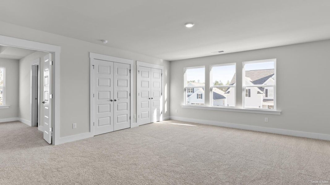 Spacious, unfurnished interior of a new home in The Haven at Indigo Preserve, Leland (Image 33).