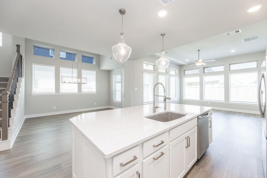 Furnished interior view inside a new home in Dunham Pointe - Enclave Collection, Cypress (Image 9).