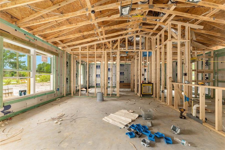 In-progress construction of a new home in , Ocala, FL (Image 21).