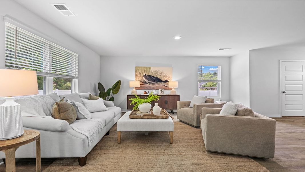 Furnished interior view inside a new home in The Groves at Bees Creek, Ridgeland (Image 3).