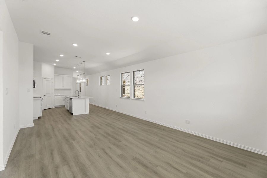 Open Kitchen-Living-Dining Room Representative Photo