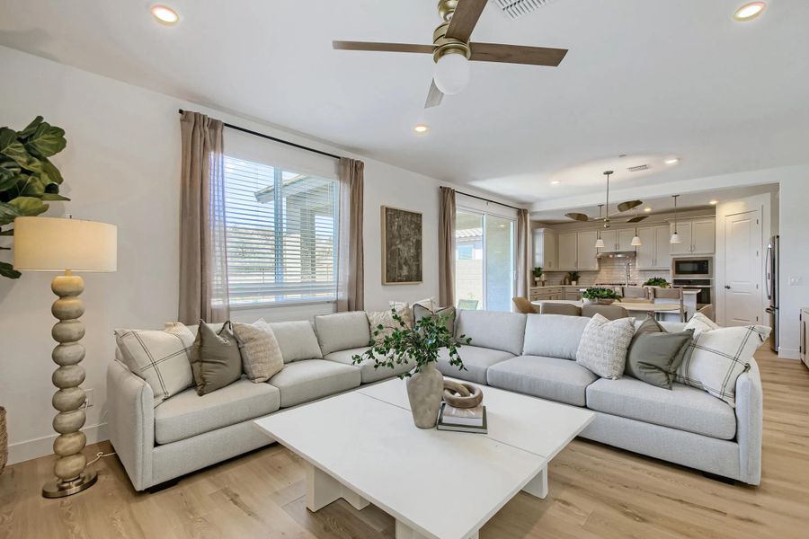 Representative furnished interior of a home built from the Avery Plan 4049 by Lennar in Saddleback, Peoria (Image 5).
