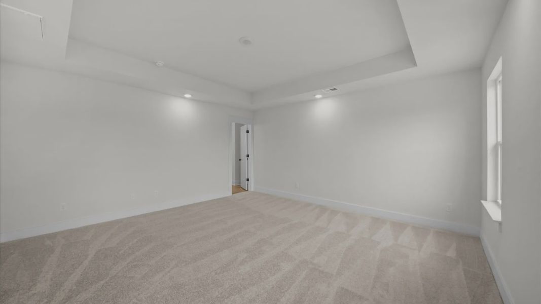 Representative unfurnished interior of a home built from the Beramont by DRB Homes in Pleasant Falls, Moore (Image 23).