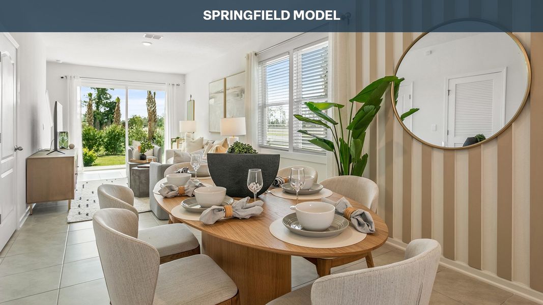 Furnished interior view inside a new home in Stokes Landing, St. Augustine (Image 7).