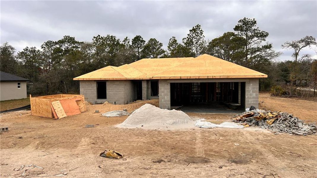 In-progress construction of a new home in , Brooksville, FL (Image 11).