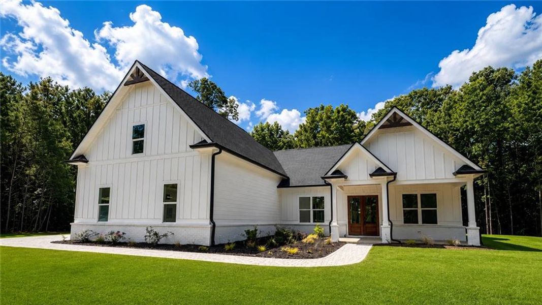 Front exterior of a new home in , Jasper, GA, highlighting curb appeal (Image 30). Front exterior of a new home in , Jasper, GA, highlighting curb appeal (Image 30).