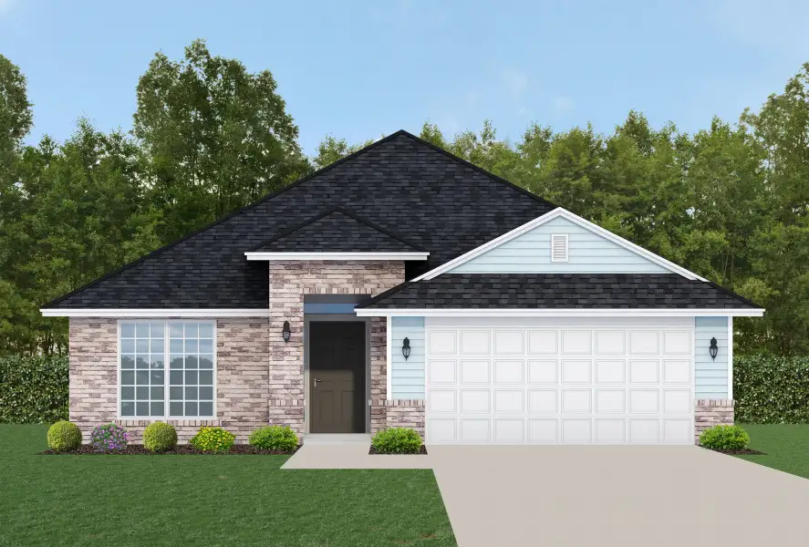 Representative exterior photo of a completed home built from the 1820 by Adams Homes in Flagler Estates, Hastings, FL (Image 38).