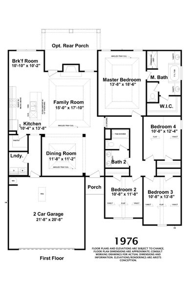 2D floor plan layout for the Del Ray by Designer Homes of Georgia in Austin Heights, North Augusta, SC (Image 3). 2D floor plan layout for the Del Ray by Designer Homes of Georgia in Austin Heights, North Augusta, SC (Image 3).