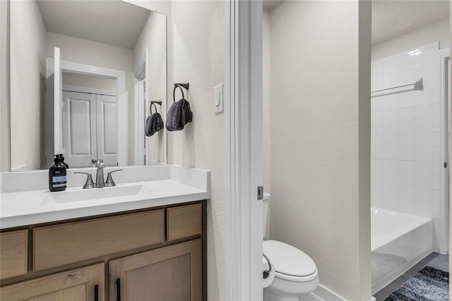 Furnished interior view inside a new home in , Fate (Image 7). Furnished interior view inside a new home in , Fate (Image 7).