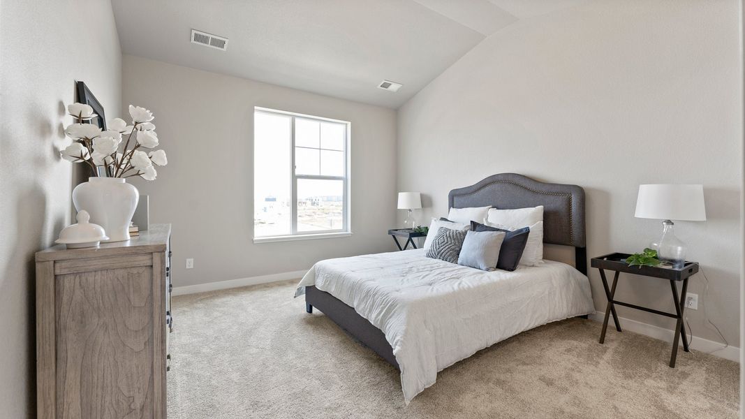 Representative furnished interior of a home built from the The Eldorado by Landmark Homes in The Lakes at Centerra, Loveland (Image 14). Representative furnished interior of a home built from the The Eldorado by Landmark Homes in The Lakes at Centerra, Loveland (Image 14).