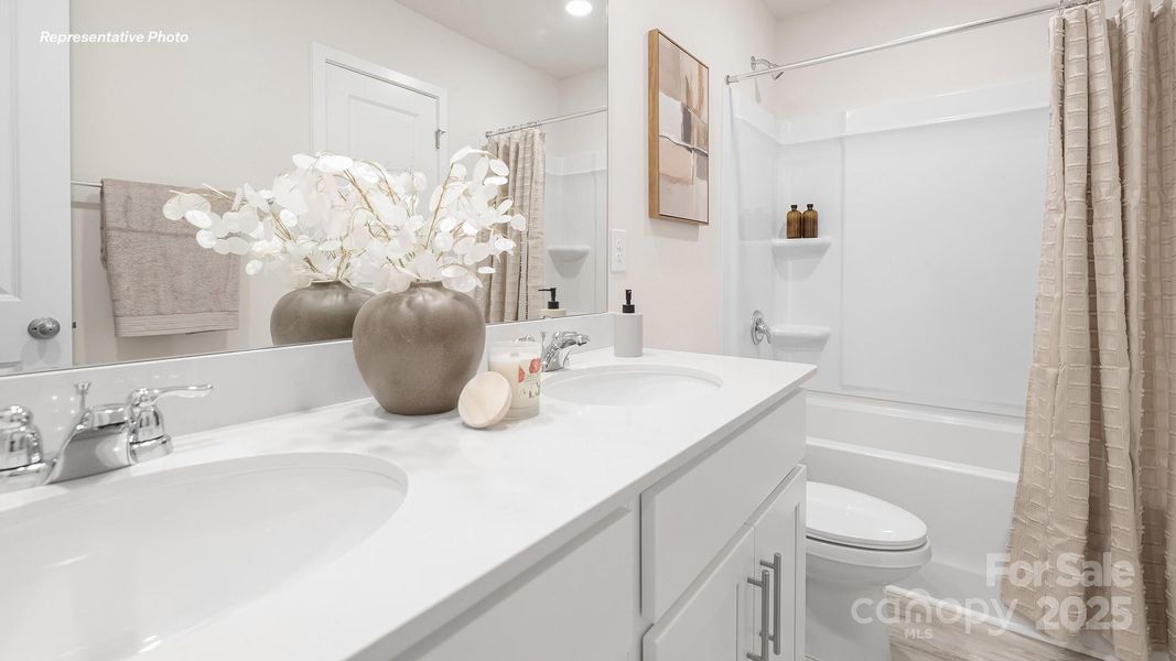 Furnished interior view inside a new home in The Hamptons at Hickory, Hickory (Image 31).