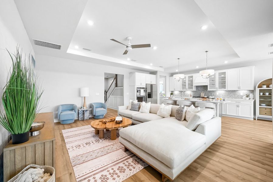 Representative furnished interior of a home built from the Ivy by Fischer Homes in Twin Lakes, Hoschton (Image 11).