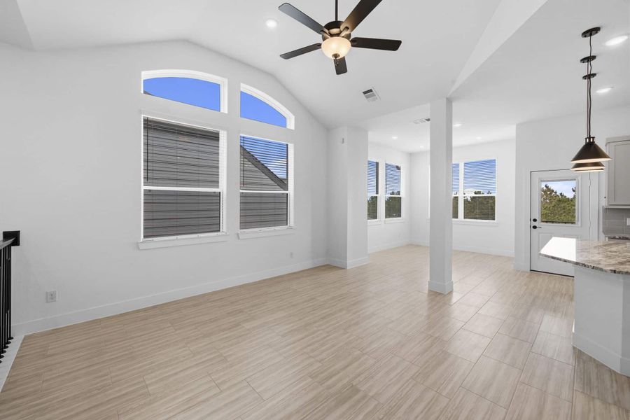 Spacious, unfurnished interior of a new home in Bridgeland, Cypress (Image 15).