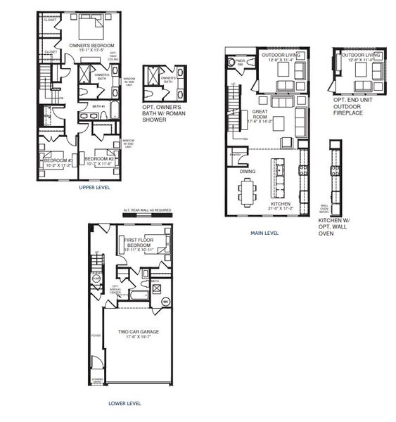 2D floor plan layout for the Tempo by Ryan Homes in Townes at The Station, Apex, NC (Image 1). 2D floor plan layout for the Tempo by Ryan Homes in Townes at The Station, Apex, NC (Image 1).