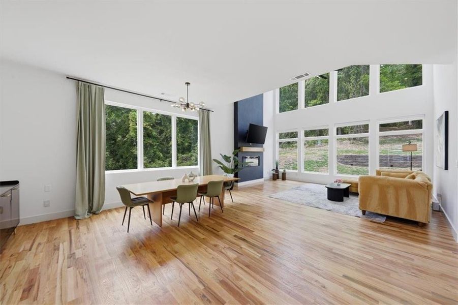 Furnished interior view inside a new home in , Atlanta (Image 6).