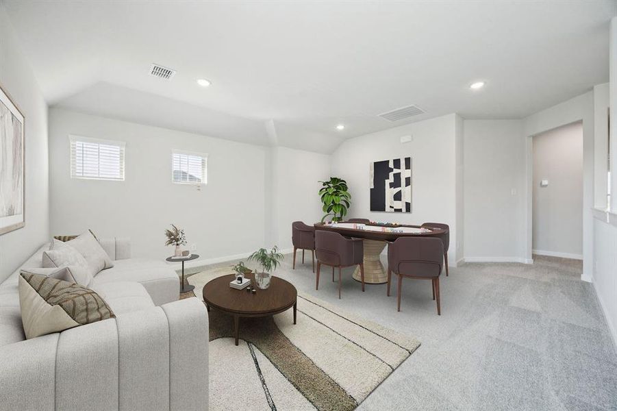 Game room in the Masters home plan by Trophy Signature Homes – REPRESENTATIVE PHOTO Game room in the Masters home plan by Trophy Signature Homes – REPRESENTATIVE PHOTO