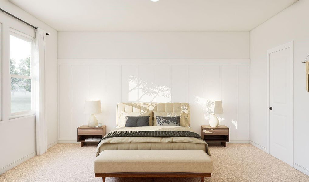 Spacious primary suite (*Artist rendering used for illustration purposes only.)
