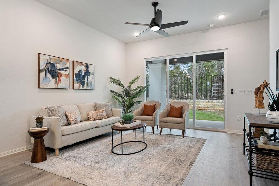 Furnished interior view inside a new home in Foxfield, Austin (Image 15).