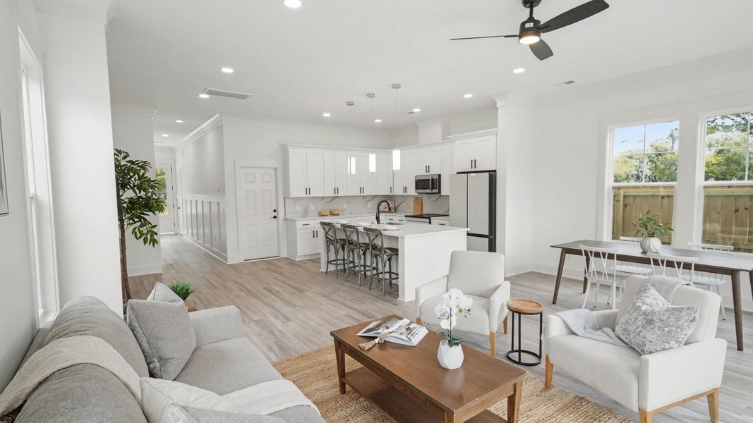 Furnished interior view inside a new home in , North Charleston (Image 7). Furnished interior view inside a new home in , North Charleston (Image 7).