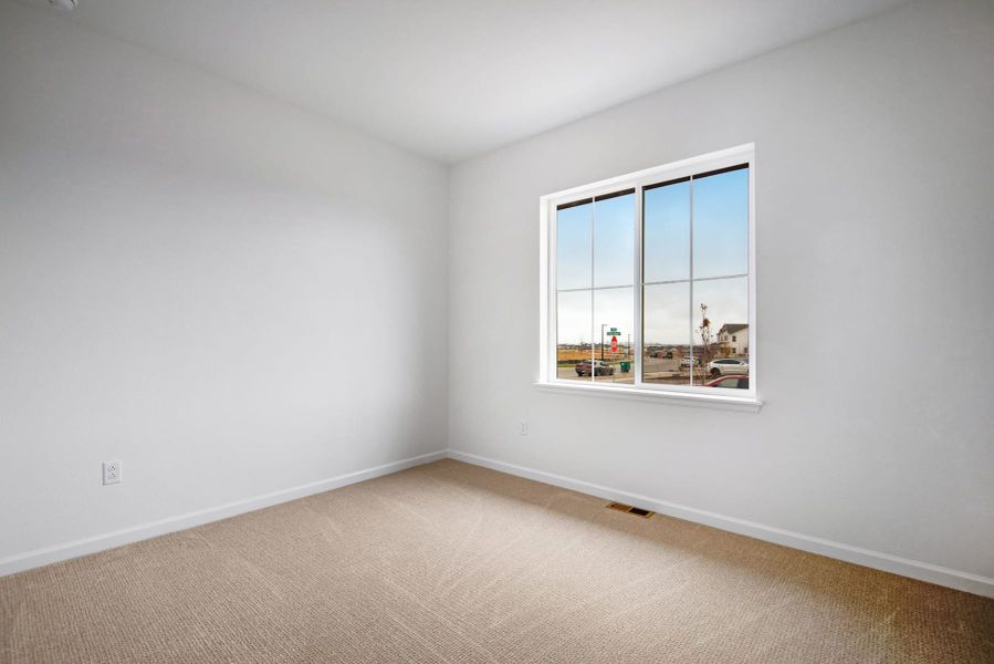 Spacious, unfurnished interior of a new home in The Aurora Highlands, Aurora (Image 24). Spacious, unfurnished interior of a new home in The Aurora Highlands, Aurora (Image 24).