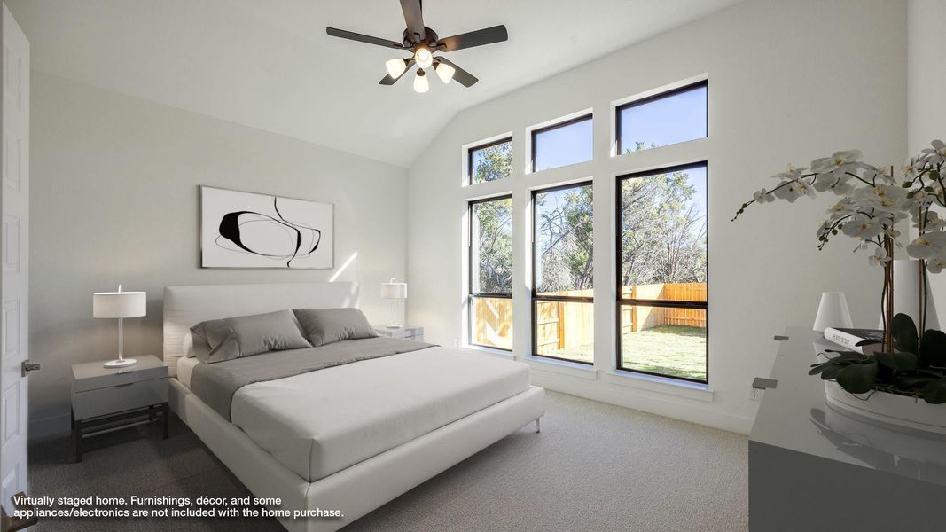 Furnished interior view inside a new home in Parkside on the River, Georgetown (Image 10).