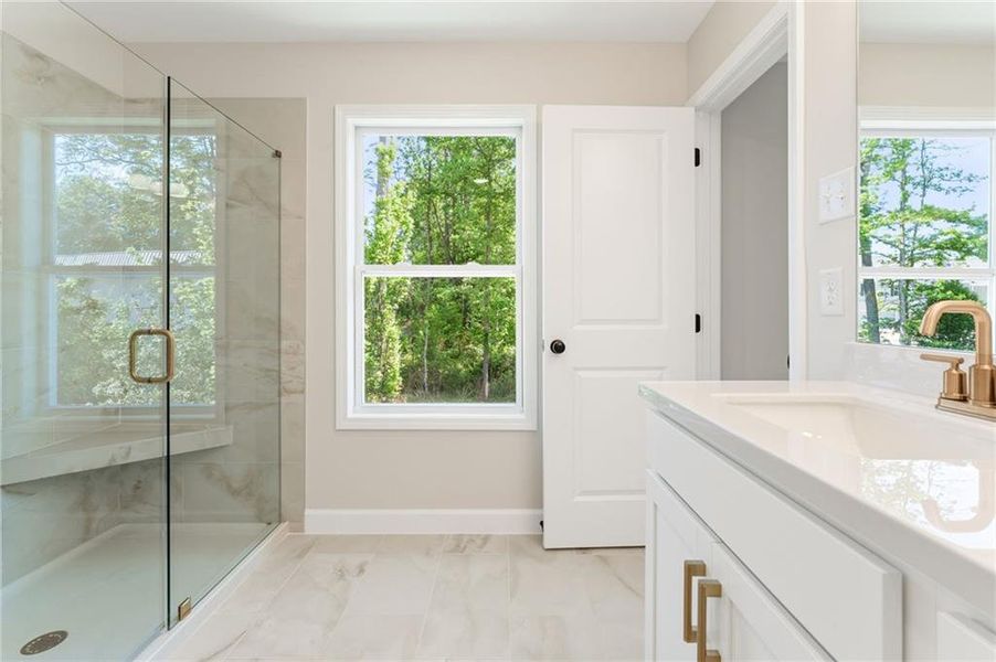 Furnished interior view inside a new home in Cherokee Township, Acworth (Image 10).