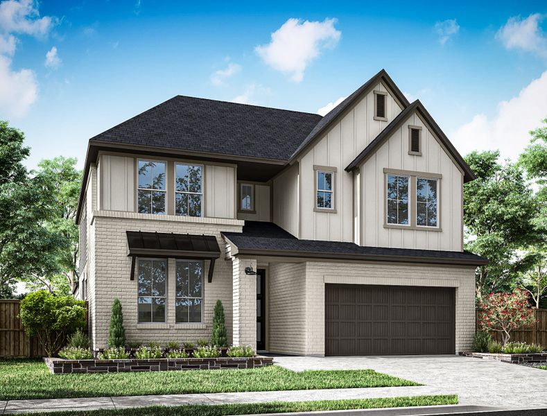 Representative exterior photo of a completed home built from the Verdin by Tri Pointe Homes in Oakhill Reserve, Tomball, TX (Image 28).