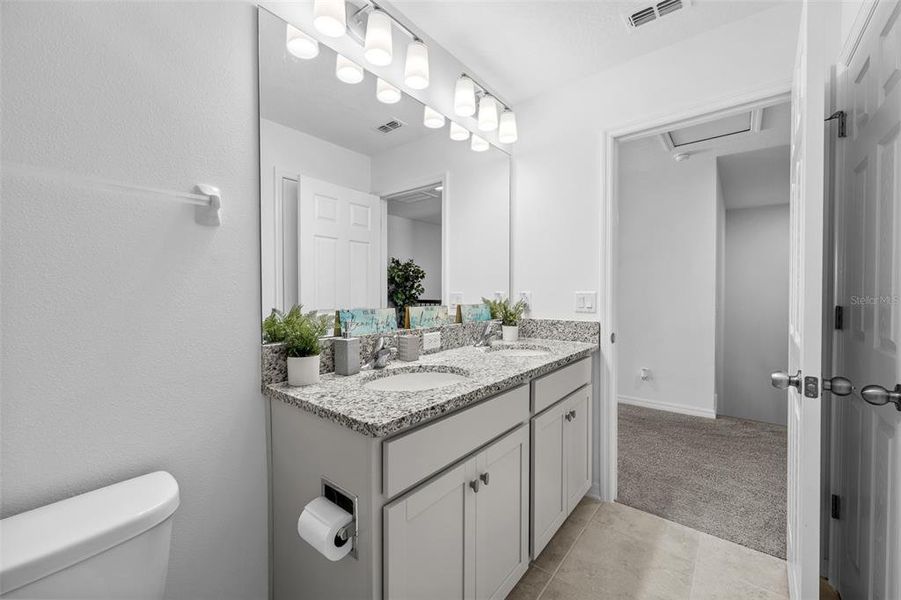 Furnished interior view inside a new home in Epperson, Wesley Chapel (Image 15). Furnished interior view inside a new home in Epperson, Wesley Chapel (Image 15).