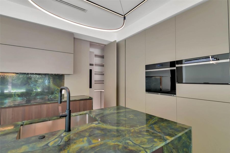 Furnished interior view inside a new home in , Miami (Image 16).