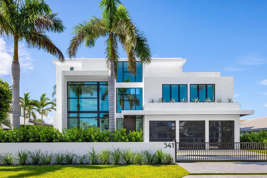 Front exterior of a new home in , Boca Raton, FL, highlighting curb appeal (Image 2). Front exterior of a new home in , Boca Raton, FL, highlighting curb appeal (Image 2).